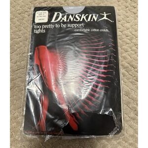 New‎ Vintage 1982 Danskin Tights Smoke Gray Size A Style 212 Fashion Exercise